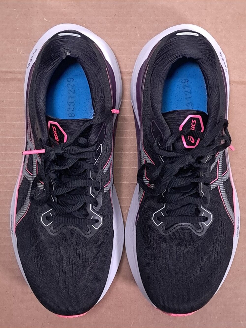 Asics Gel Kayano 30 Shoes Women 9 Black Pink Athletic Running Sneakers 1012B357 - Picture 5 of 16